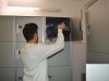 Client deposits his trolley in the standard locker