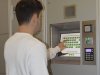 Customer selects the locker number on the monitor